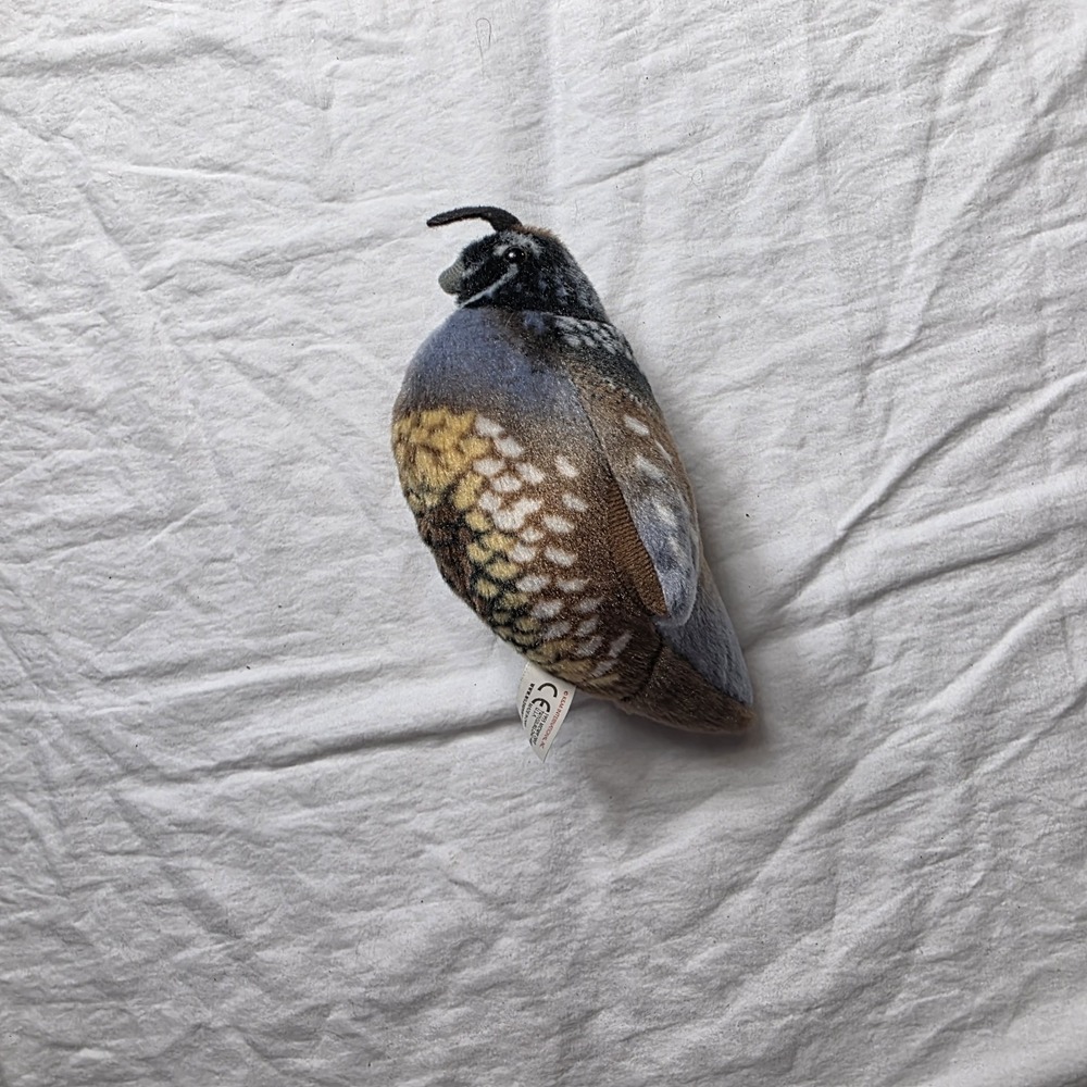 Wild Republic Audubon Birds California Quail Plush Bird